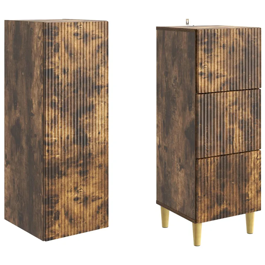 Ensemble de Meubles 2 pcs 33 x 34,5 x 90 cm Bois d'ingénierie - 4