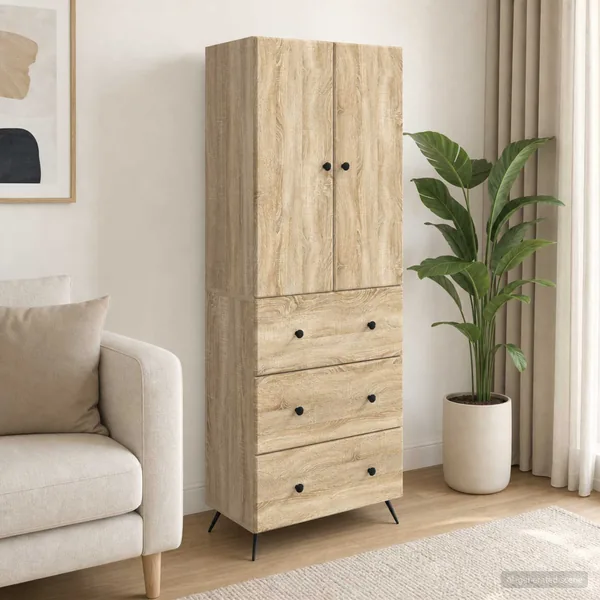 Ensemble de Meubles 2 pcs Chêne Sonoma 66 x 34,5 x 90 cm