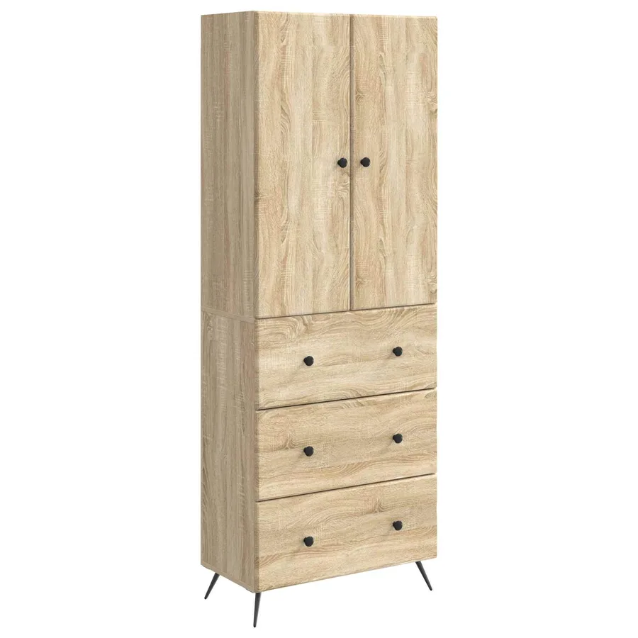 Ensemble de Meubles 2 pcs Chêne Sonoma 66 x 34,5 x 90 cm - 2