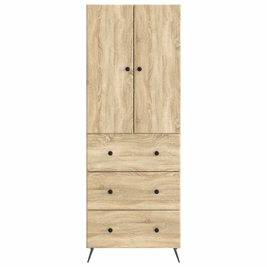 Ensemble de Meubles 2 pcs Chêne Sonoma 66 x 34,5 x 90 cm - 5