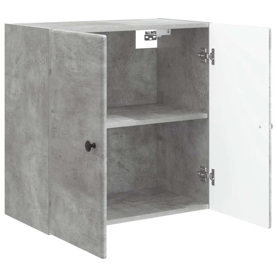 Armoire Murale Gris béton 59 x 31 x 60 cm Bois d'ingénierie - 3