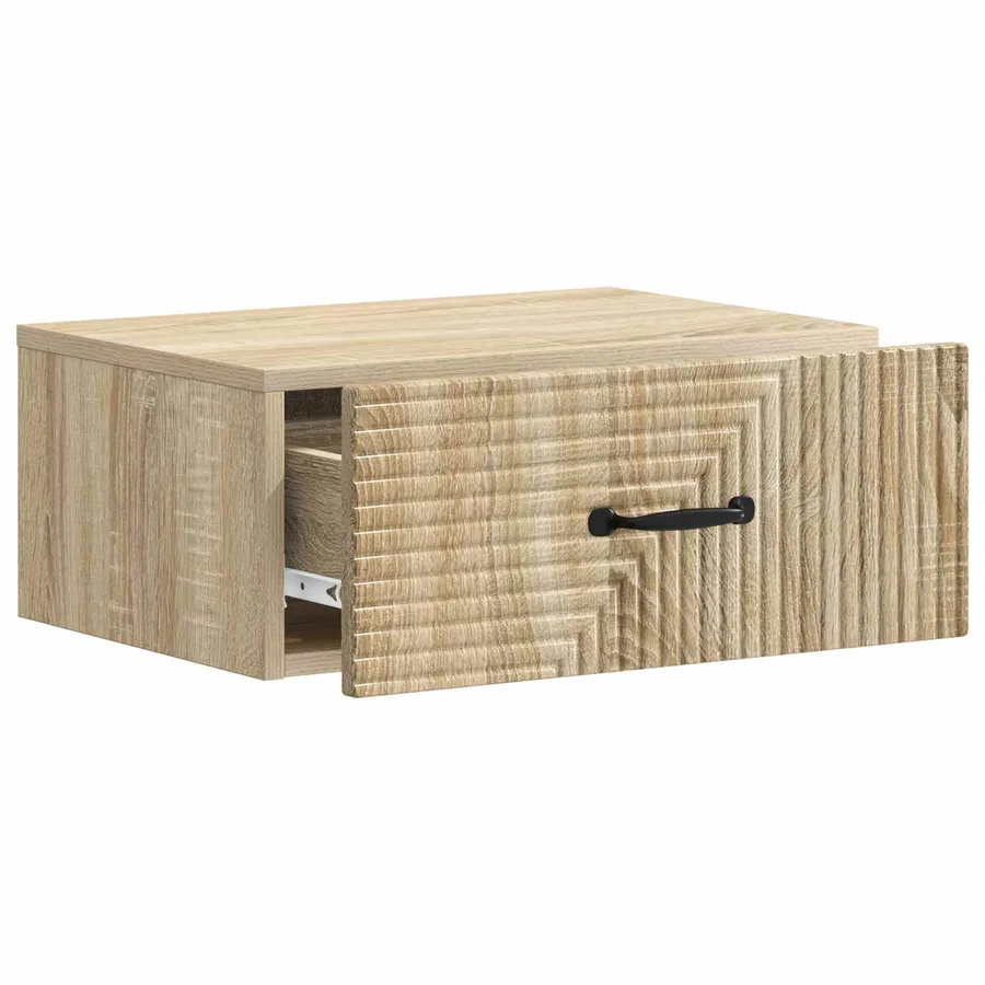 Cabinet de chevet mural Chêne Sonoma 49 x 34,5 x 20 cm - 4