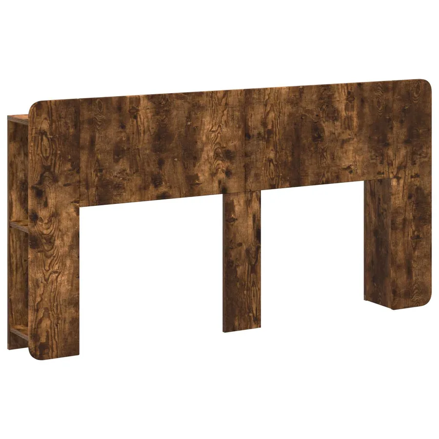 Cabinet de Tête de Lit Chêne fumé Bois d'ingénierie - 2