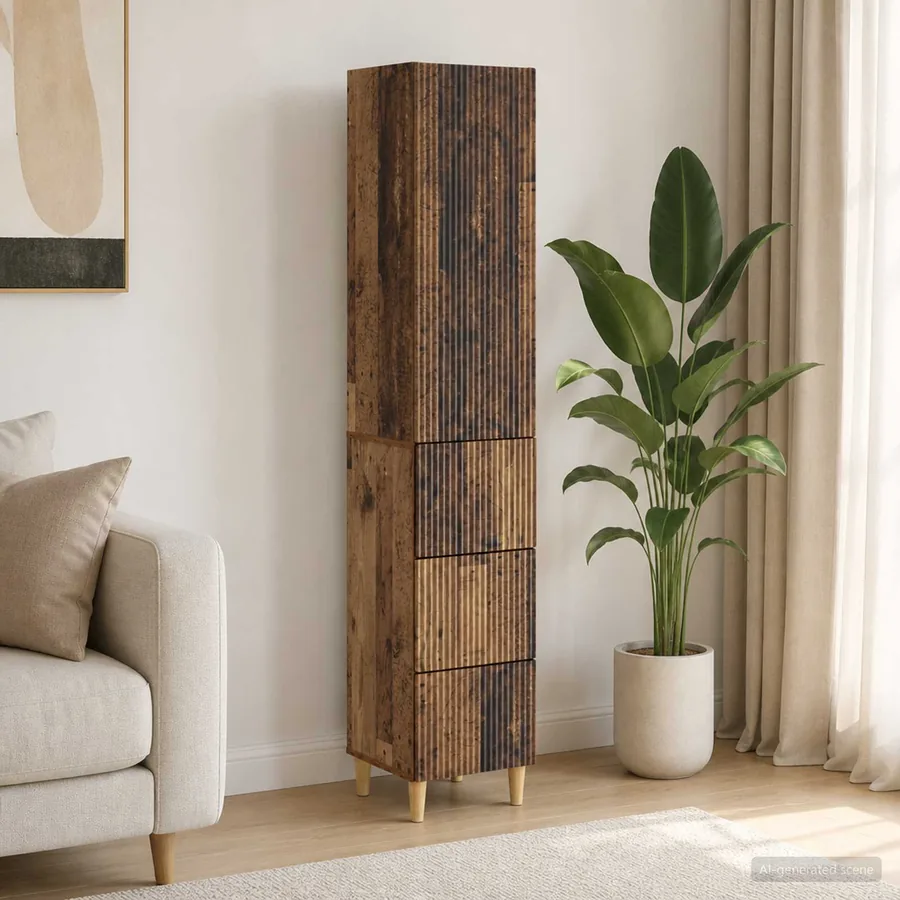 Ensemble de Meubles 2 pcs 33 x 34,5 x 90 cm Bois d'ingénierie