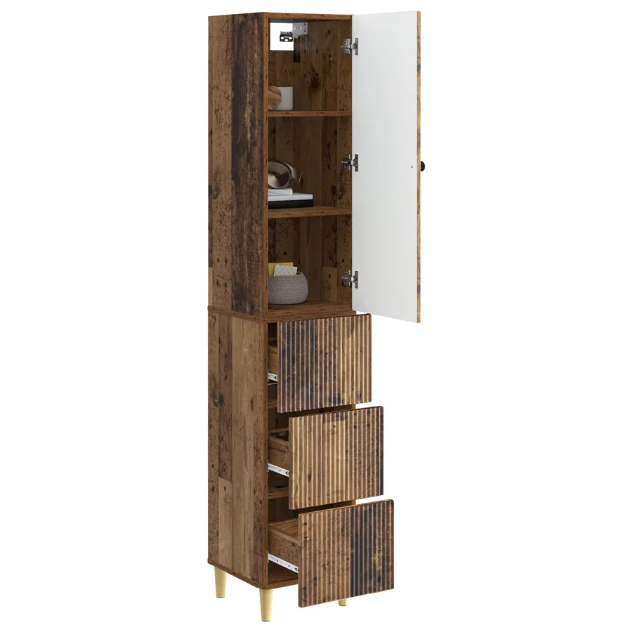 Ensemble de Meubles 2 pcs 33 x 34,5 x 90 cm Bois d'ingénierie - 3
