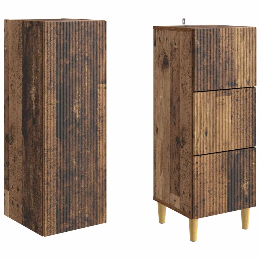 Ensemble de Meubles 2 pcs 33 x 34,5 x 90 cm Bois d'ingénierie - 4