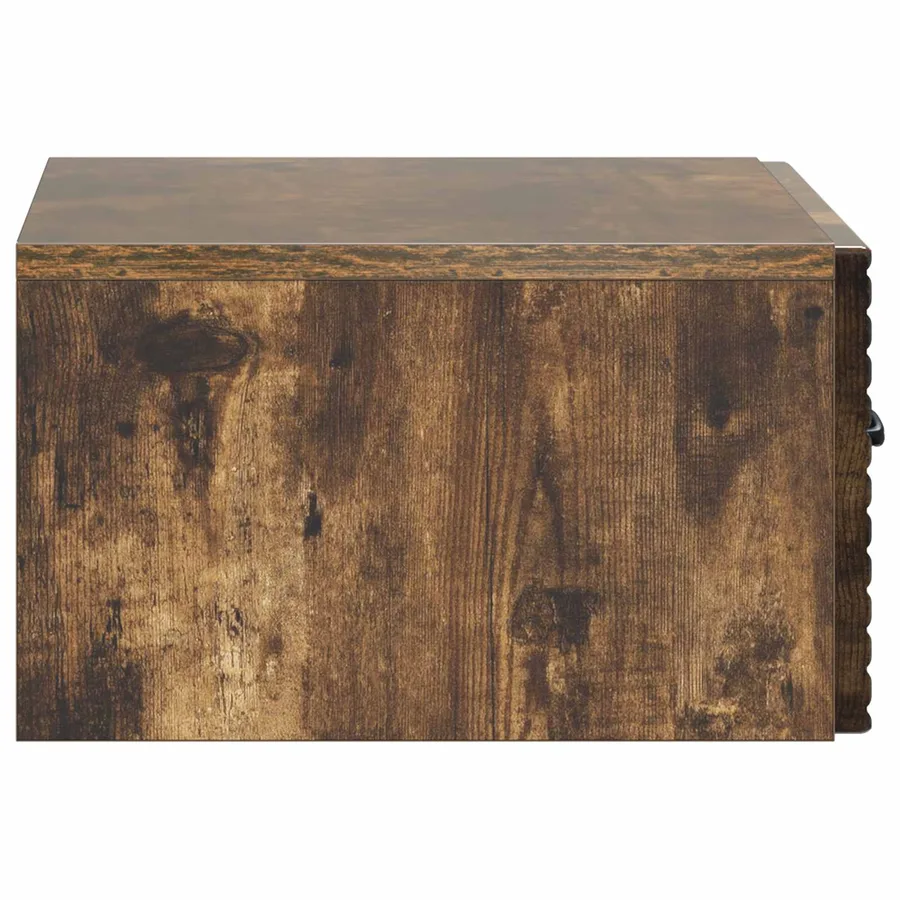 Cabinet de chevet mural Chêne fumé 49 x 34,5 x 20 cm - 6