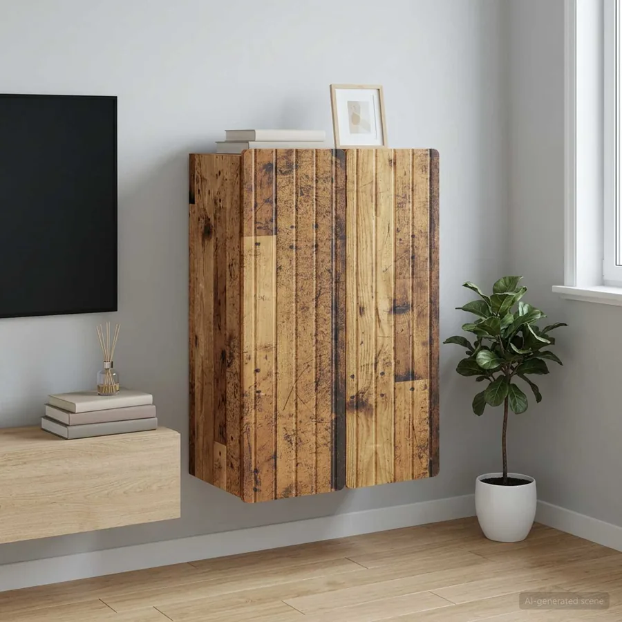 Armoire Murale Bois ancien 66 x 34,5 x 92 cm Bois d'ingénierie
