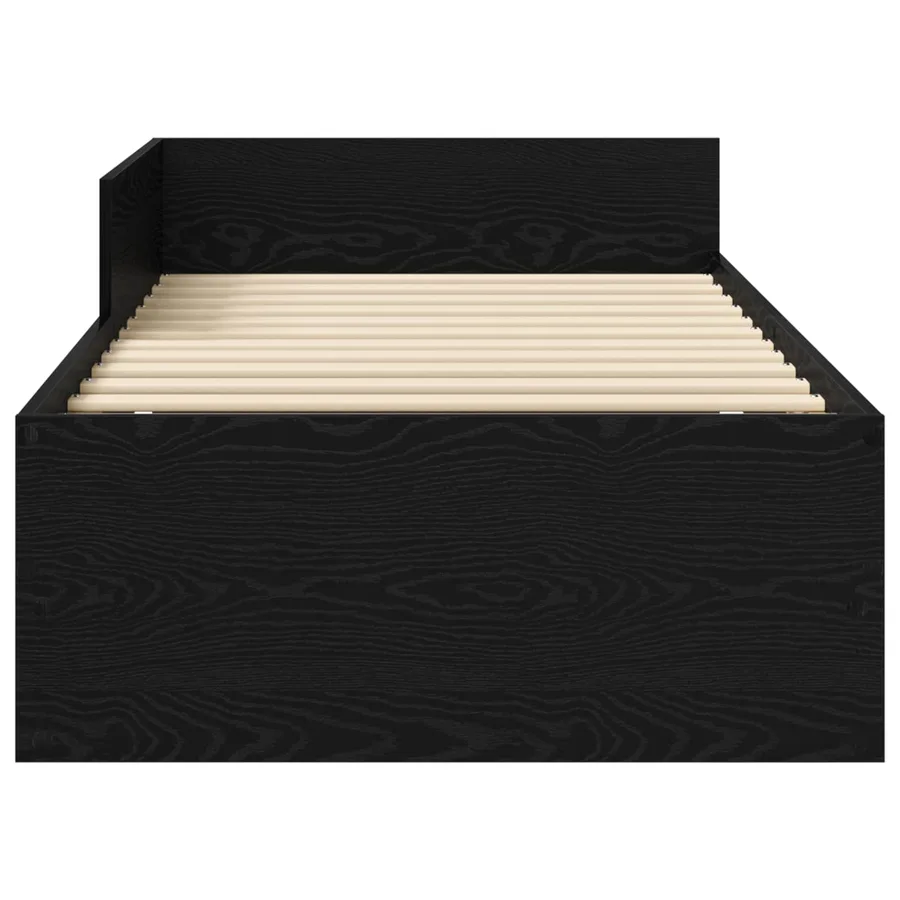 Cadre de lit avec tête de lit Chêne noir 80 x 200 cm - 3