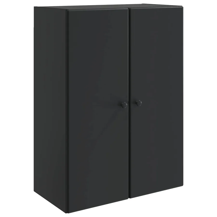 Armoire Murale Noir 66 x 34,5 x 90 cm Bois d'ingénierie - 2