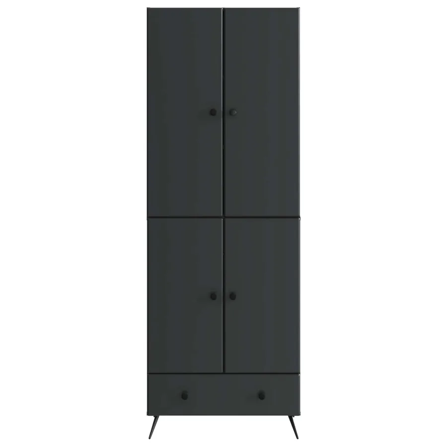 Ensemble de Meubles 2 pcs Noir Bois d'ingénierie - 5