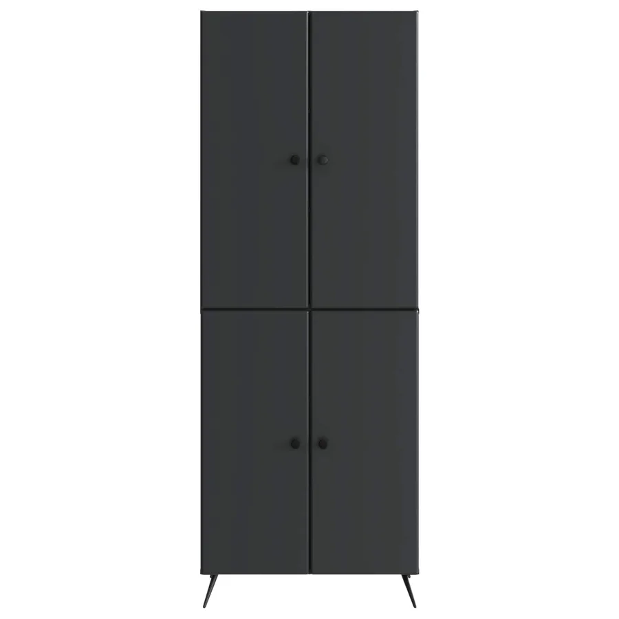 Ensemble de Meubles 2 pcs Noir Bois d'ingénierie - 5