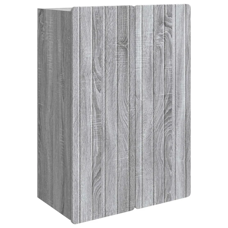 Armoire Murale Sonoma gris 66 x 34,5 x 92 cm Bois d'ingénierie - 2