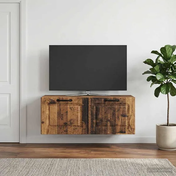 Meuble TV mural Bois ancien 78,5 x 31 x 30 cm Bois d'ingénierie