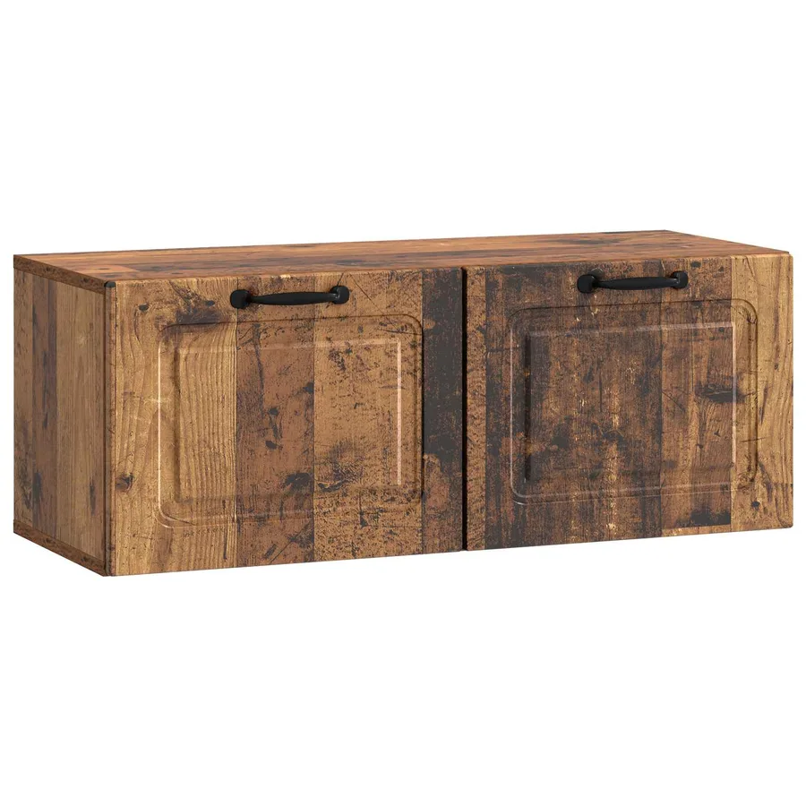 Meuble TV mural Bois ancien 78,5 x 31 x 30 cm Bois d'ingénierie - 2