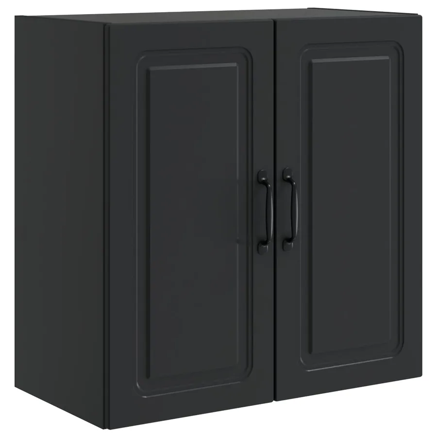 Armoire Murale Noir 59 x 31 x 60 cm Bois d'ingénierie - 2