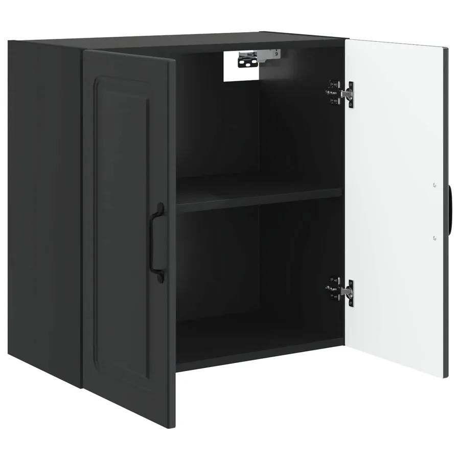 Armoire Murale Noir 59 x 31 x 60 cm Bois d'ingénierie - 3