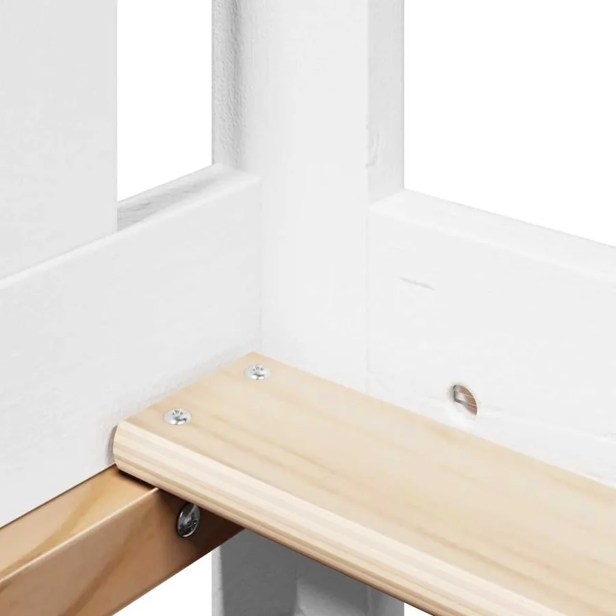 Ensemble de lit de jour et de banc et toit sans matelas blanc - 10