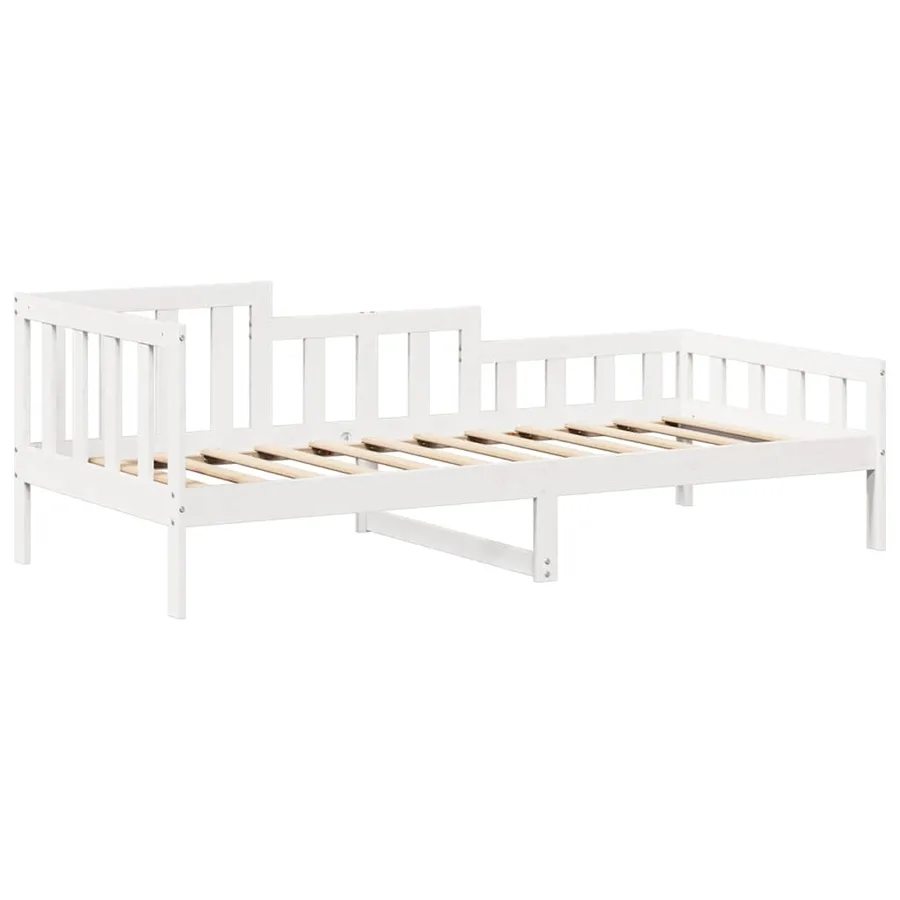 Ensemble de lit de jour et de banc et toit sans matelas blanc - 6