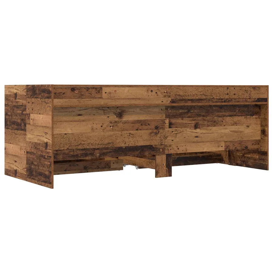 Lit d'appoint avec tiroir Bois ancien Bois d'ingénierie - 5