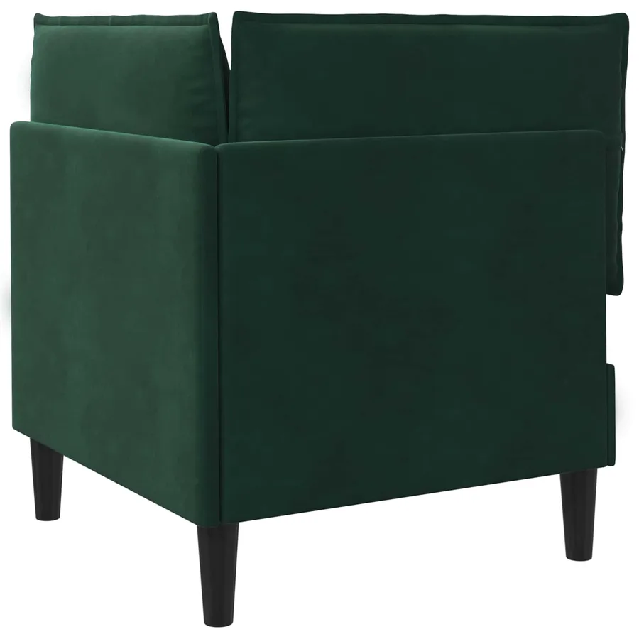 Sofa avec rangement Vert foncé Velours - 7