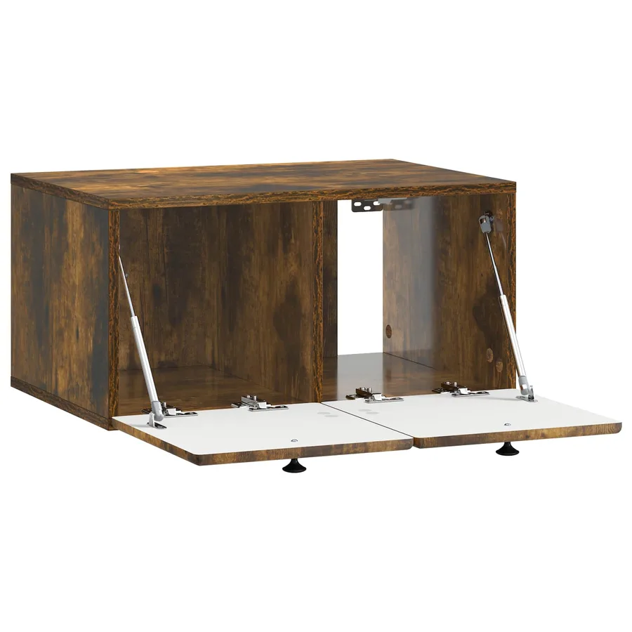 Meuble TV mural 59,5 x 41 x 30 cm Chêne fumé Bois d'ingénierie - 5