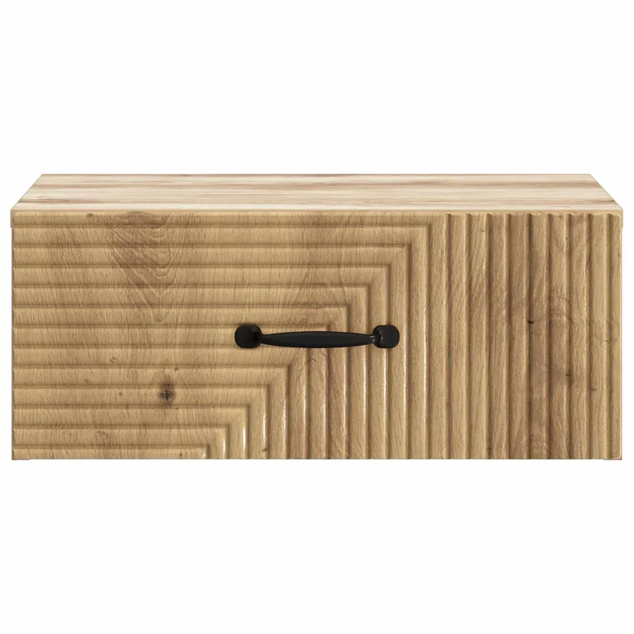 Cabinet de chevet mural Chêne artisanal 49 x 34,5 x 20 cm - 5