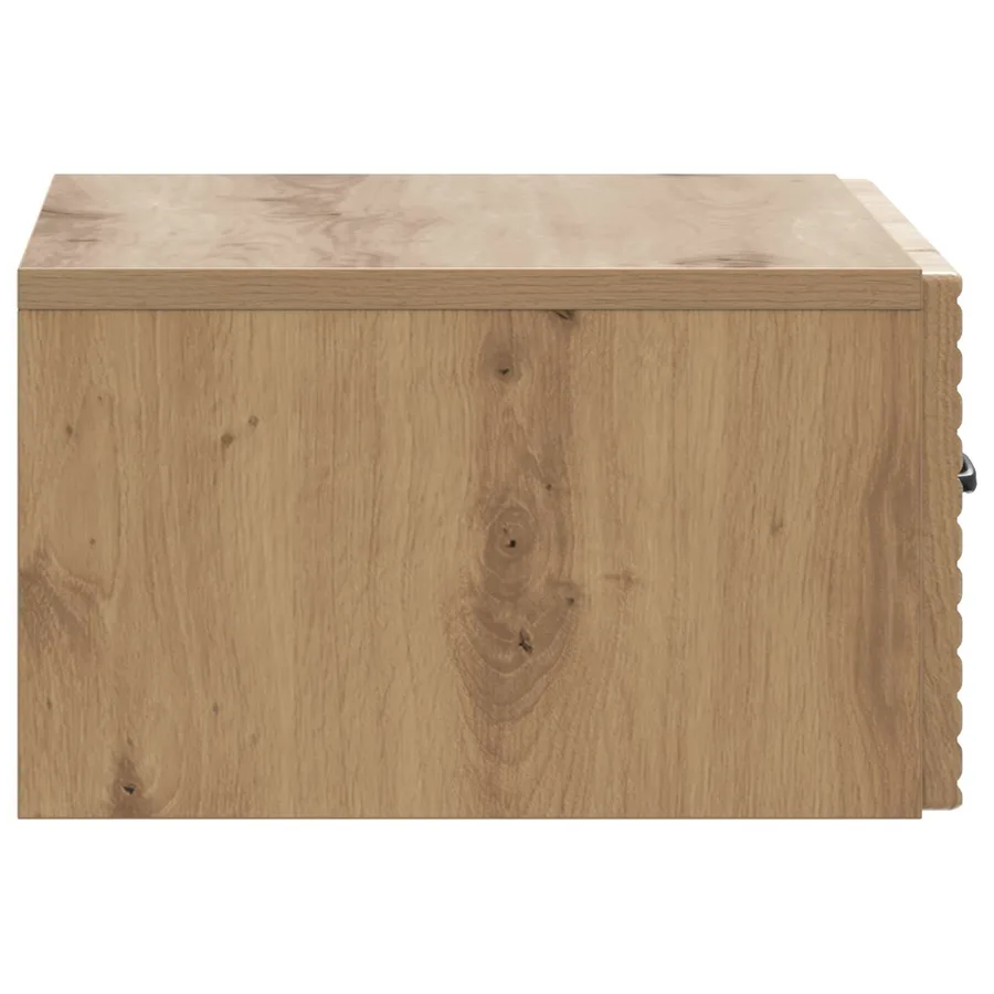 Cabinet de chevet mural Chêne artisanal 49 x 34,5 x 20 cm - 6