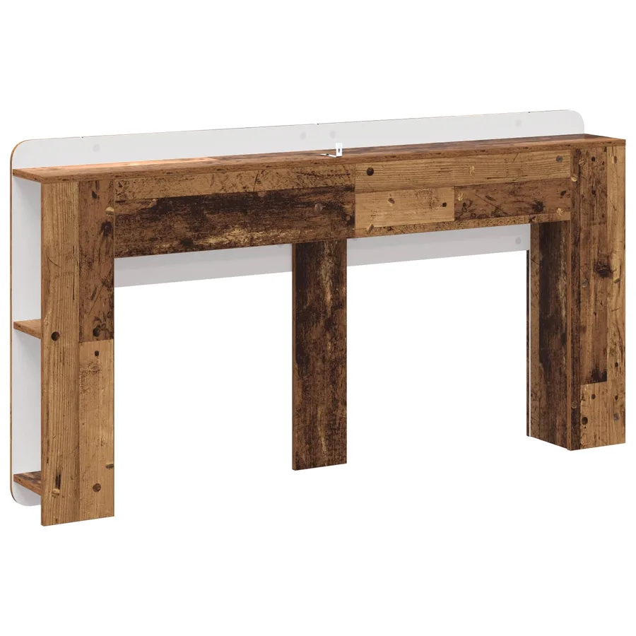 Cabinet de Tête de Lit Bois ancien Bois d'ingénierie - 7