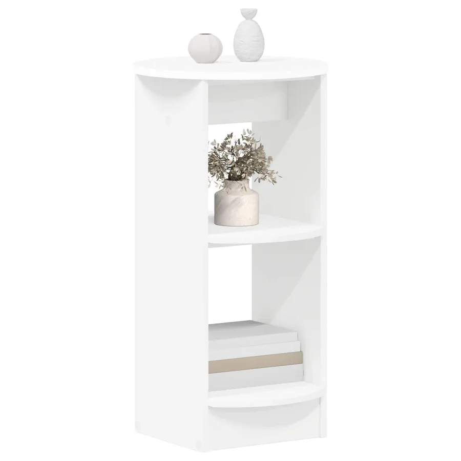 Meuble d'appoint Blanc Bois d’ingénierie - 3