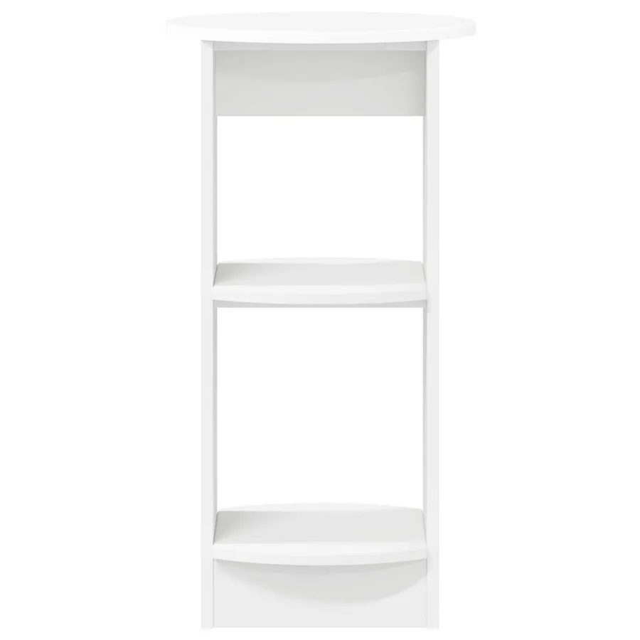 Meuble d'appoint Blanc Bois d’ingénierie - 4