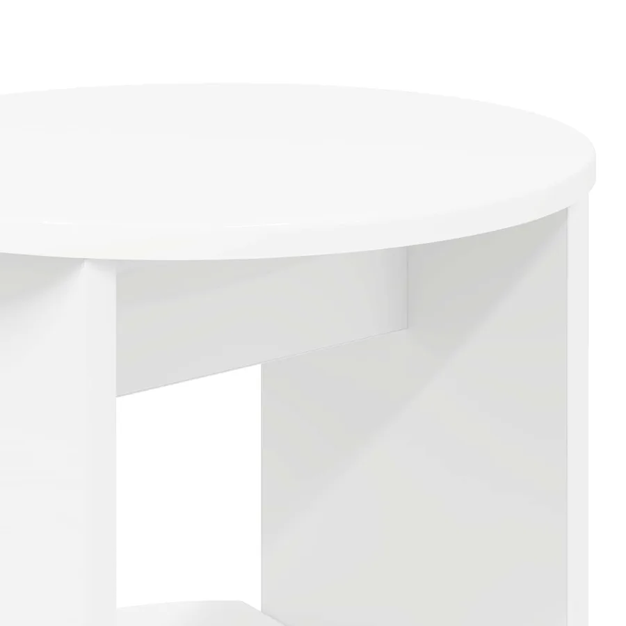 Meuble d'appoint Blanc Bois d’ingénierie - 8