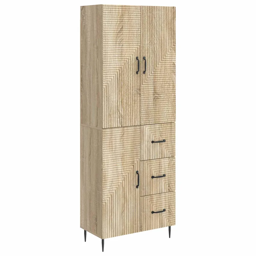 Ensemble de Meubles 2 pcs Chêne Sonoma 66 x 34,5 x 89,5 cm - 2