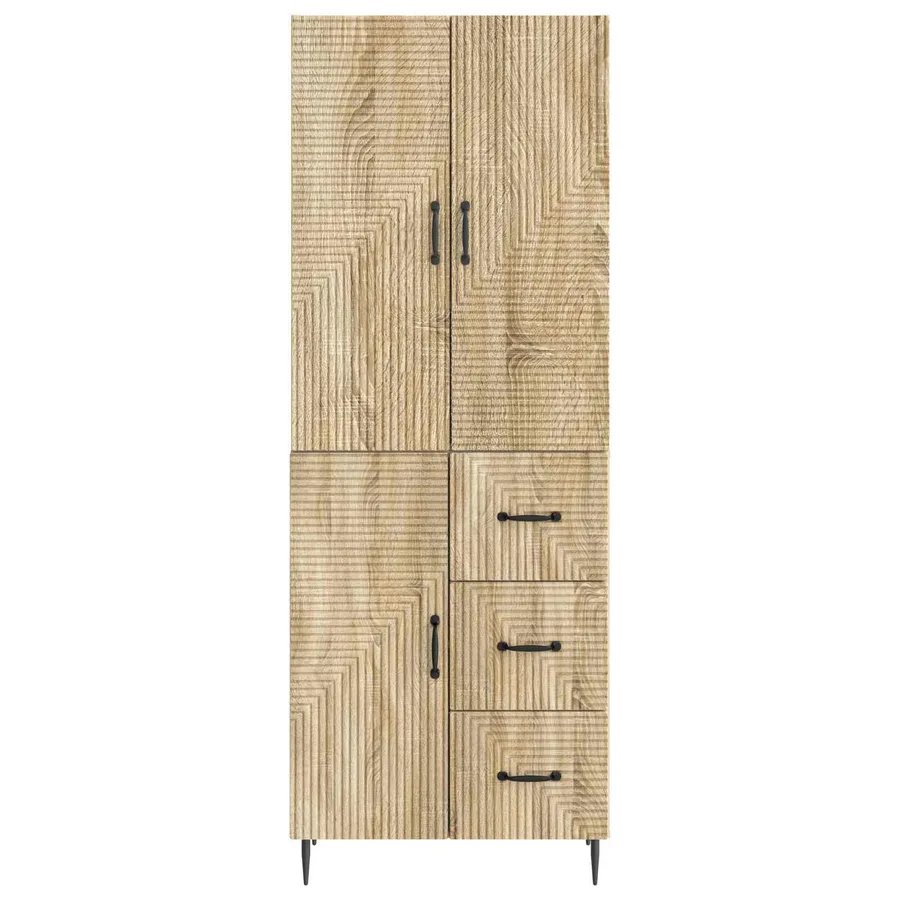 Ensemble de Meubles 2 pcs Chêne Sonoma 66 x 34,5 x 89,5 cm - 5