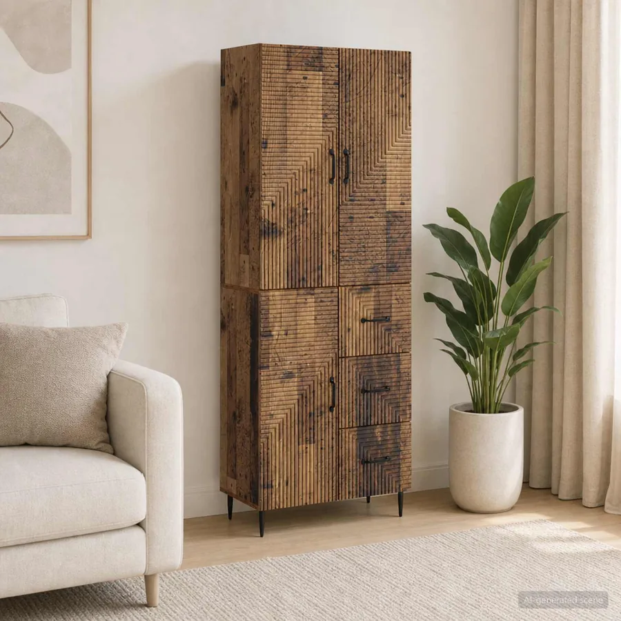 Ensemble de Meubles 2 pcs Bois ancien 66 x 34,5 x 89,5 cm