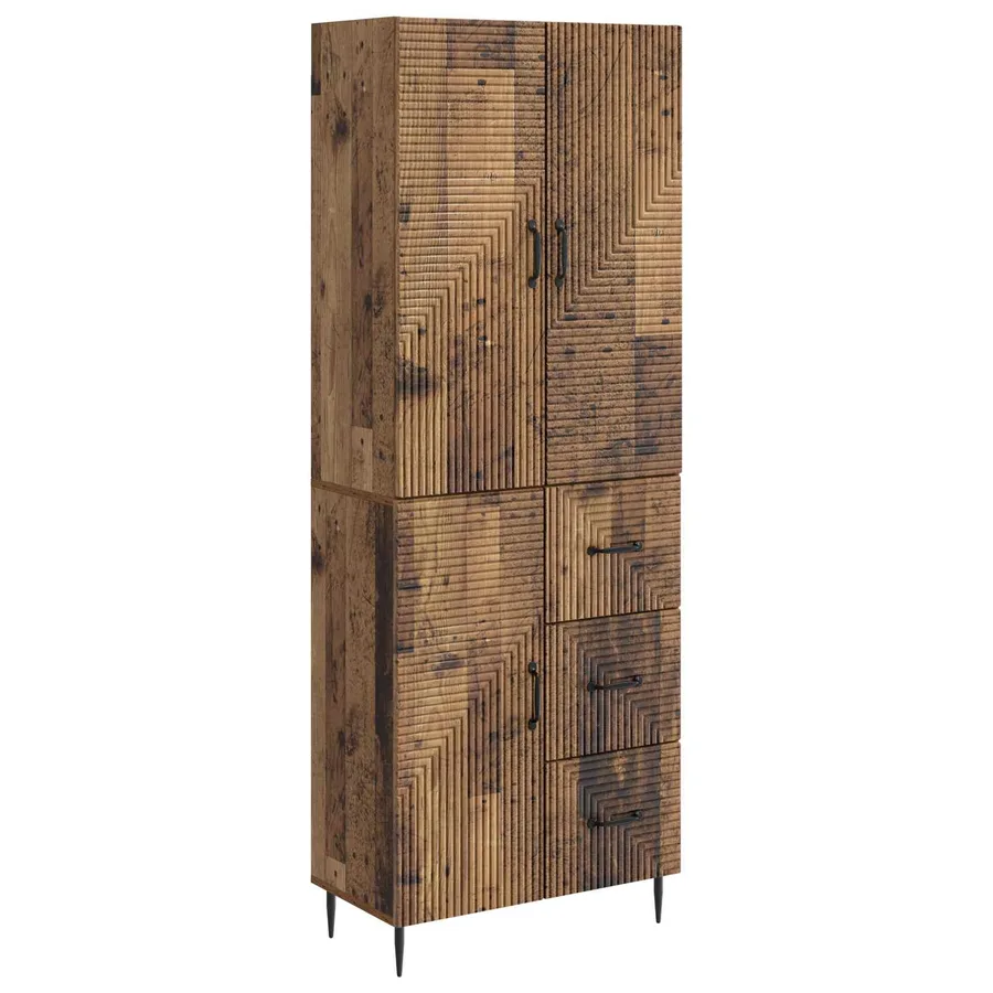 Ensemble de Meubles 2 pcs Bois ancien 66 x 34,5 x 89,5 cm - 2