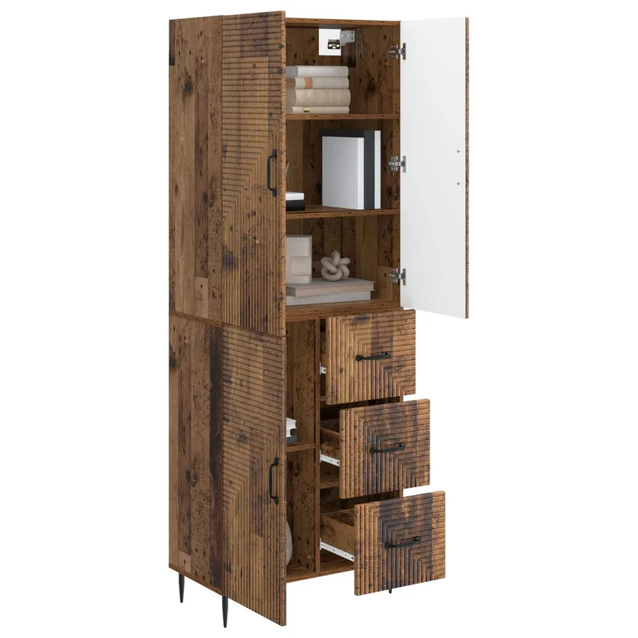 Ensemble de Meubles 2 pcs Bois ancien 66 x 34,5 x 89,5 cm - 3