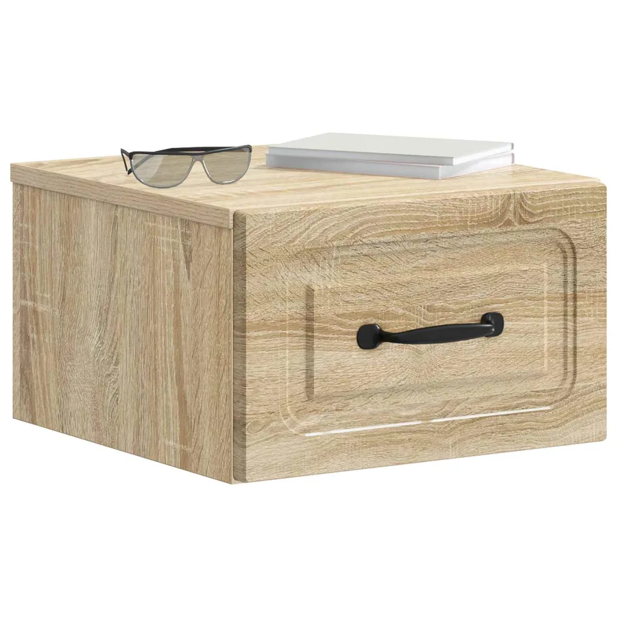 Cabinet de chevet mural 2 pcs Chêne Sonoma 34,5 x 33 x 20 cm - 3