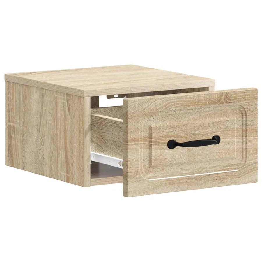 Cabinet de chevet mural 2 pcs Chêne Sonoma 34,5 x 33 x 20 cm - 6