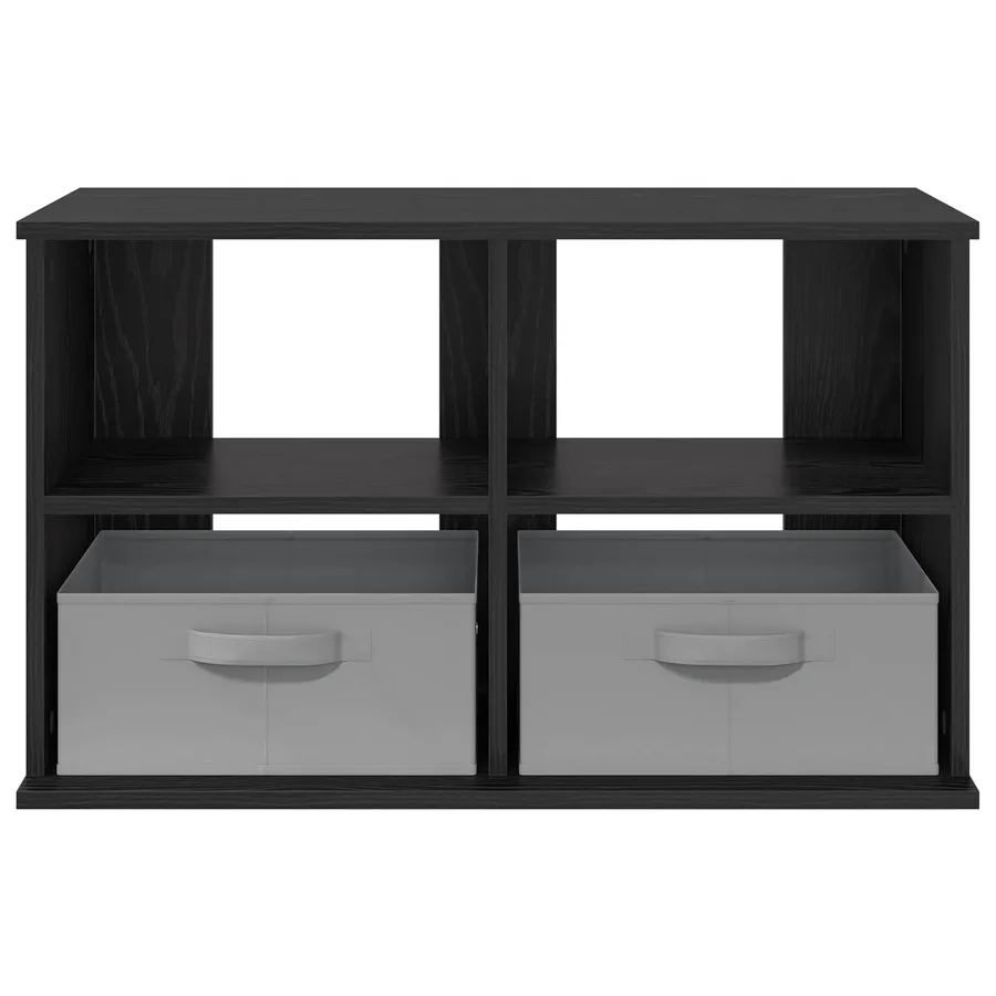 Support de télévision avec tiroir Chêne noir 79 x 40 x 48 cm - 6