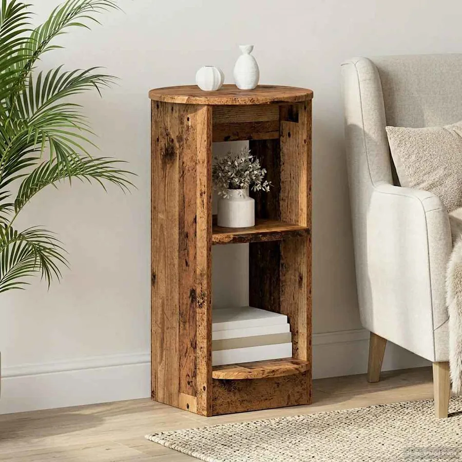 Meuble d'appoint Bois ancien 40 x 40 x 75 cm Bois d’ingénierie
