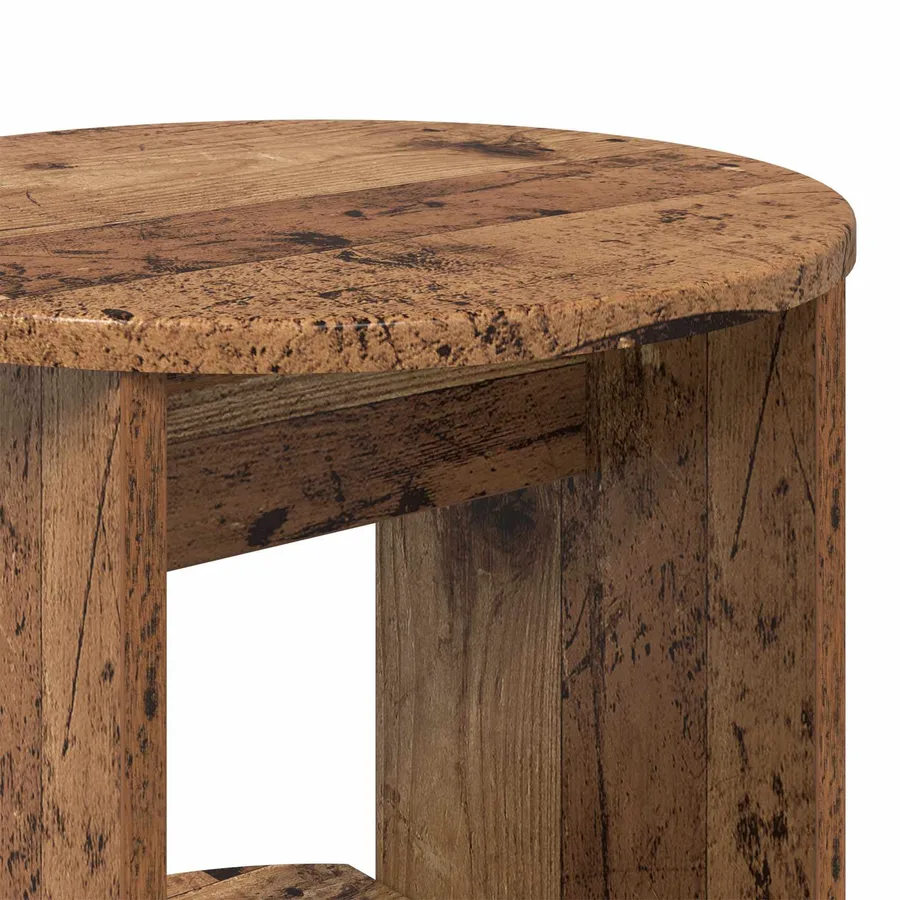Meuble d'appoint Bois ancien 40 x 40 x 75 cm Bois d’ingénierie - 8