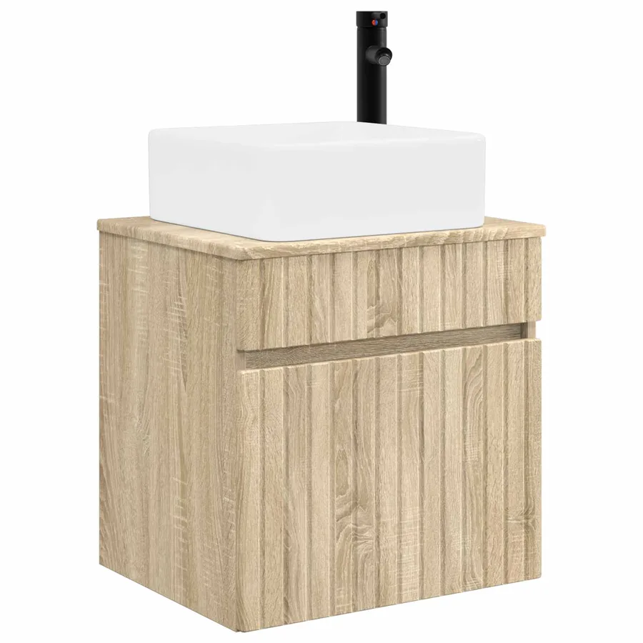 Meuble de lavabo mural Chêne Sonoma 49 x 41 x 63 cm - 2