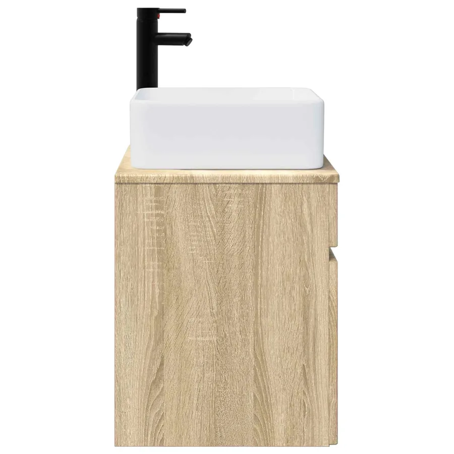 Meuble de lavabo mural Chêne Sonoma 49 x 41 x 63 cm - 3