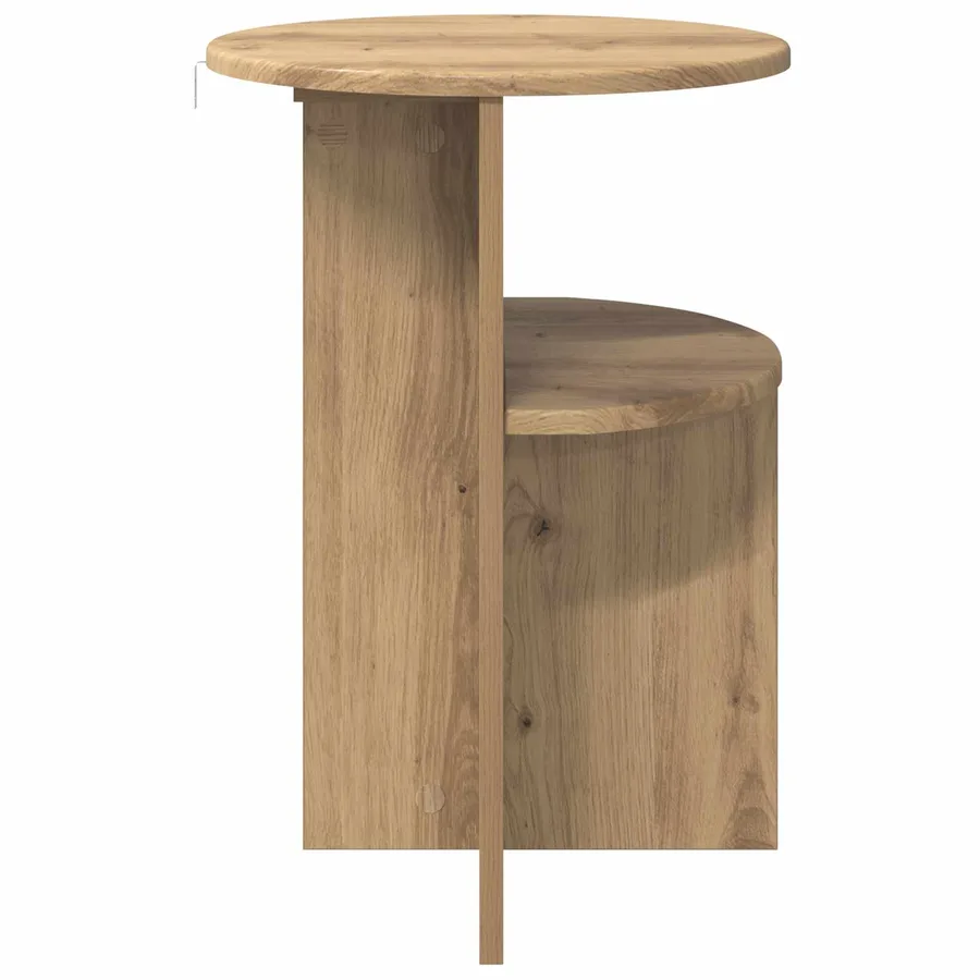 Table d'appoint Chêne artisanal Ø 39,5 x 55 cm - 6
