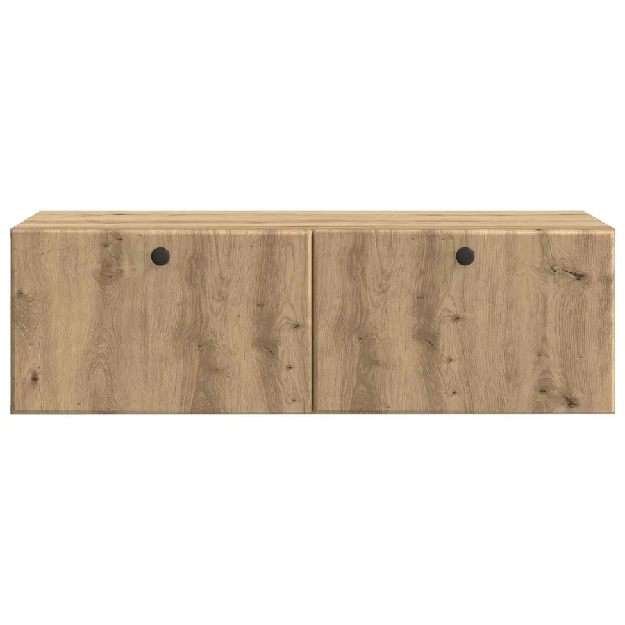 Meuble TV mural 98 x 41 x 30 cm Chêne artisanal - 6