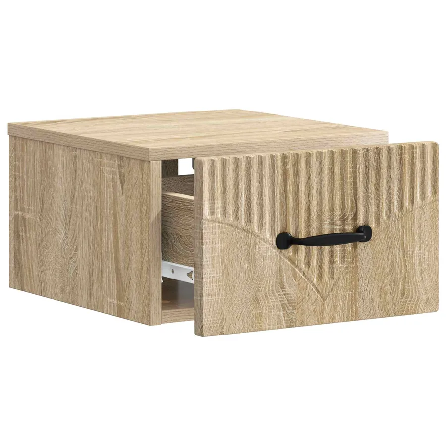 Cabinet de chevet mural 2 pcs Chêne Sonoma 34,5 x 33 x 20 cm - 6