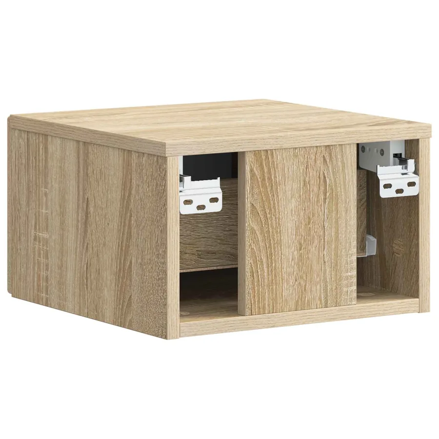Cabinet de chevet mural 2 pcs Chêne Sonoma 34,5 x 33 x 20 cm - 9