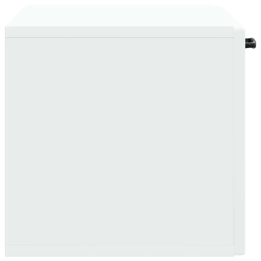 Meuble TV mural Blanc 59,5 x 31 x 30 cm Bois d'ingénierie - 7
