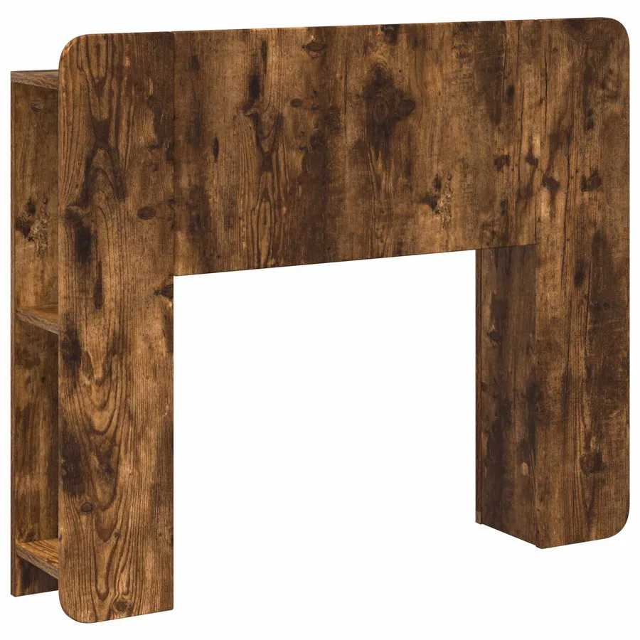 Cabinet de Tête de Lit Chêne fumé Bois d'ingénierie - 2